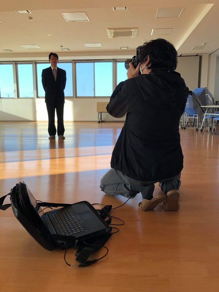 撮影の様子